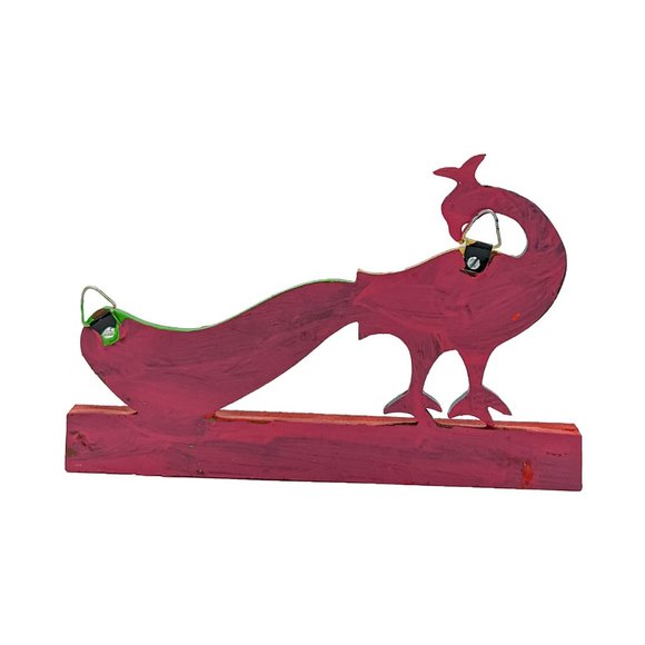 Peacock Key Hanger Handicraft(6inch) - Picture 3 of 4